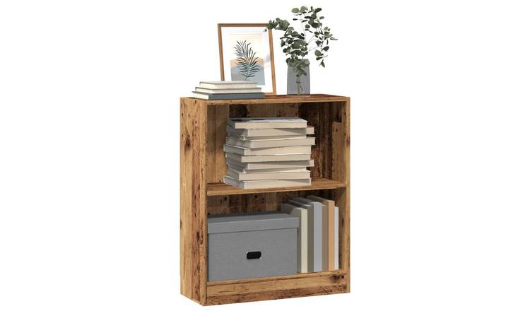 Walplus Engineered Wood Bookcase - Dark Wood - 60 x 24 x 76 cm