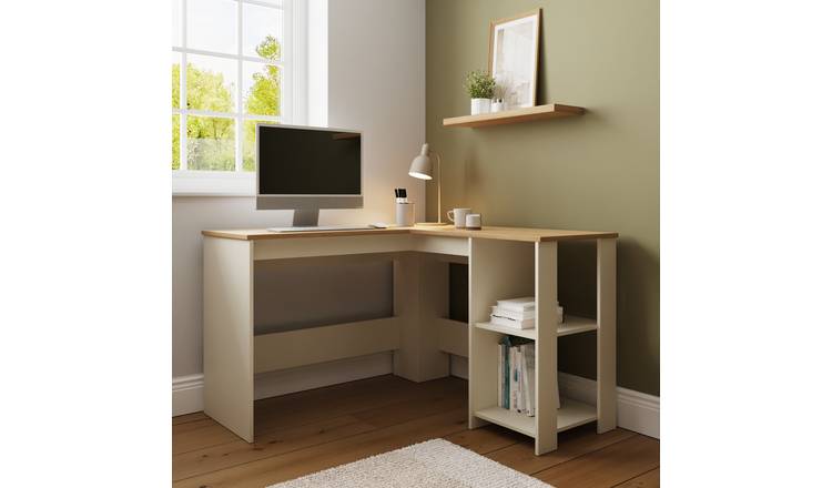 GFW Lancaster Corner Desk - Cream