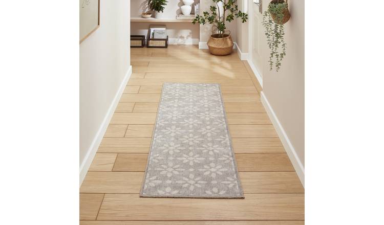 Mega Flooring Grey Modern  Rug - 76 x 230cm