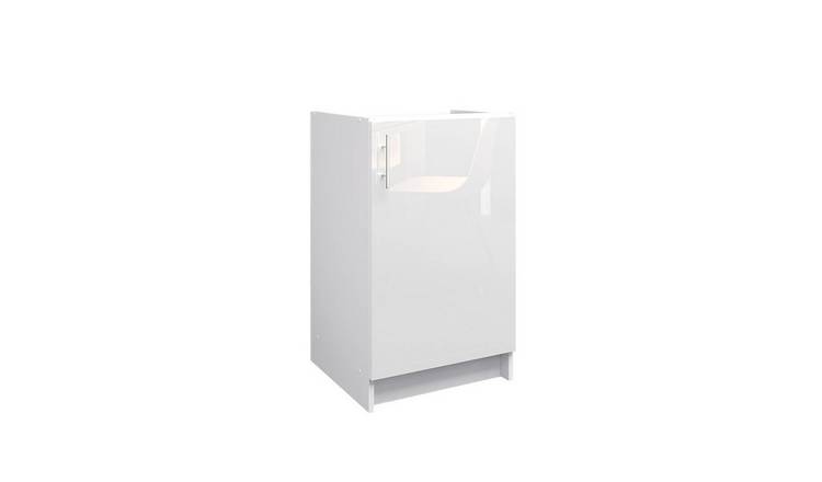 JD Greta 500mm Base Cabinet with 1 Door - White Gloss
