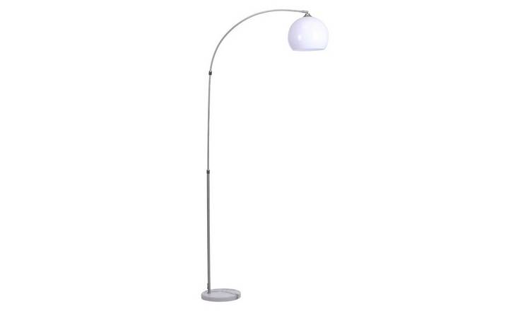 Living and Home 220cm Arched Floor Lamp - White
