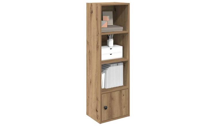 Walplus Engineered Wood Bookcase - Oak - 31 x 24 x 102 cm