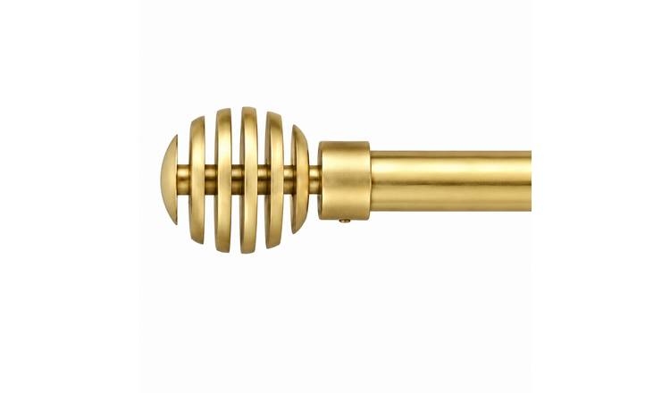 New Edge Blinds 16-19mm Gold Genva Eyelet Curtain Pole - 160cm - 300cm