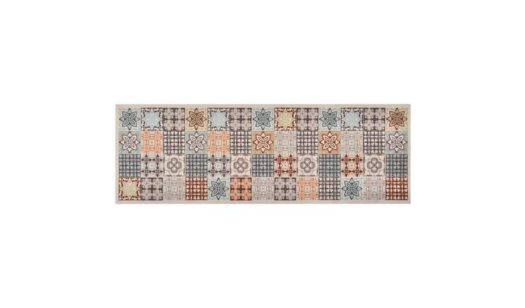 Walplus Mosaic Colour Polyamide Kitchen Carpet - 150 x 45 cm