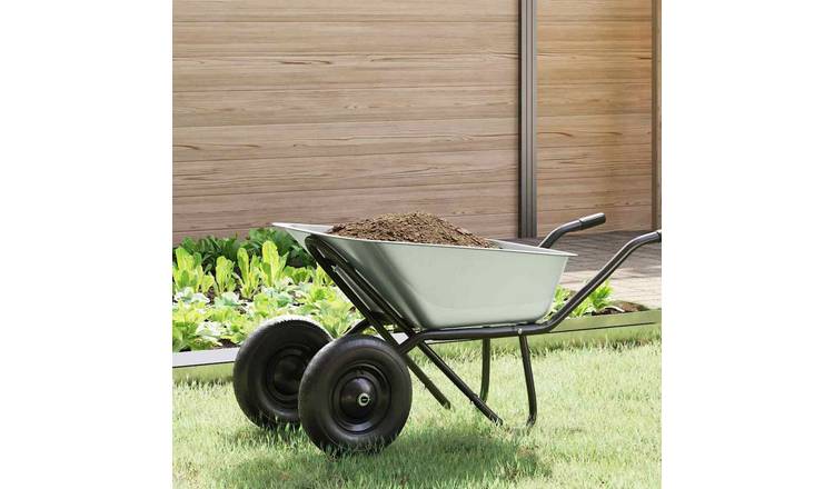 Walplus Steel Wheelbarrow Tray Replacement - Silver - 88 x 60 x 32 cm