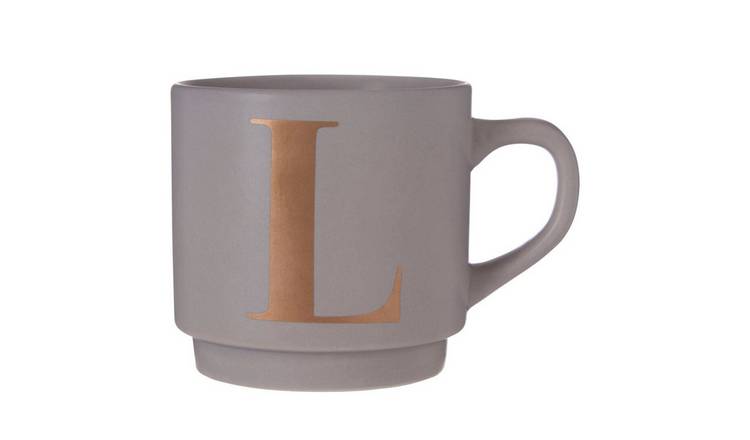 Orsina Signet L Monogram Mug – Grey