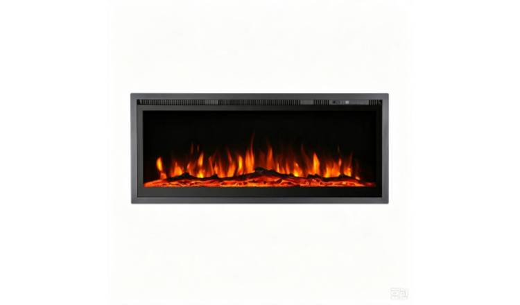 Living and Home 50 Inch Electric Fireplace with Remote - Black