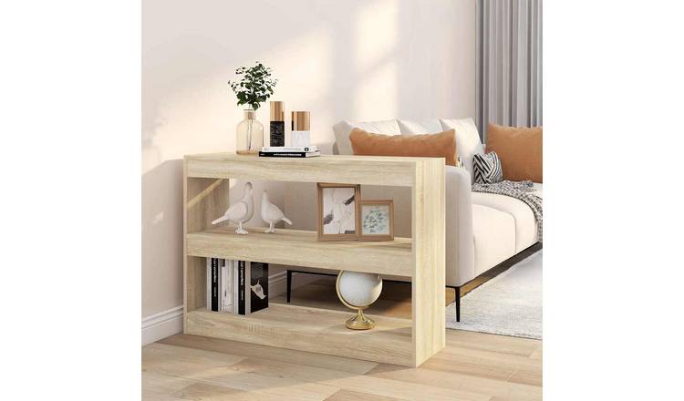 Walplus Engineered Wood Bookcase - Light Oak - 100 x 30 x 72 cm