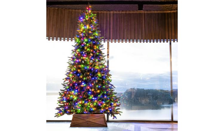 Christmas Tree World 10ft Ultra Devonshire Fir - Warm White/Multi-Colour Lights