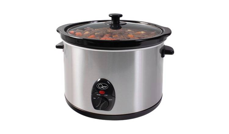 Quest 5L Slow Cooker - Stainless Steel
