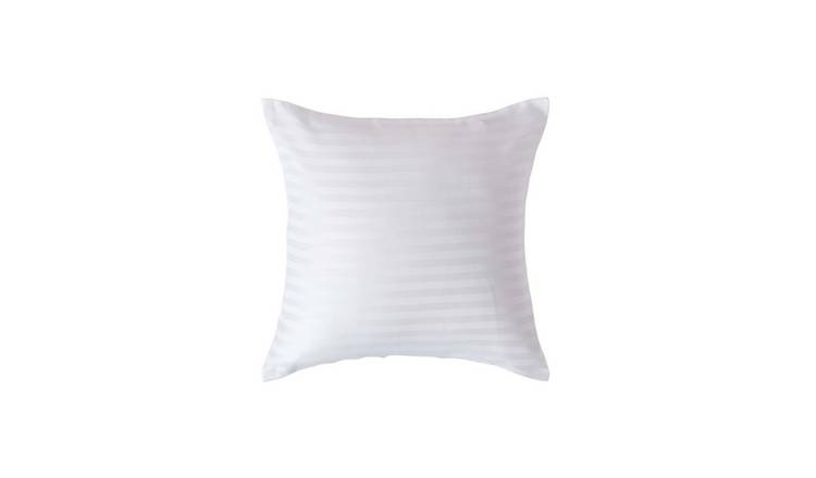 Homesapes Egyptian Cotton Satin Stripe Pillowcase - 40 x 40 cm - White