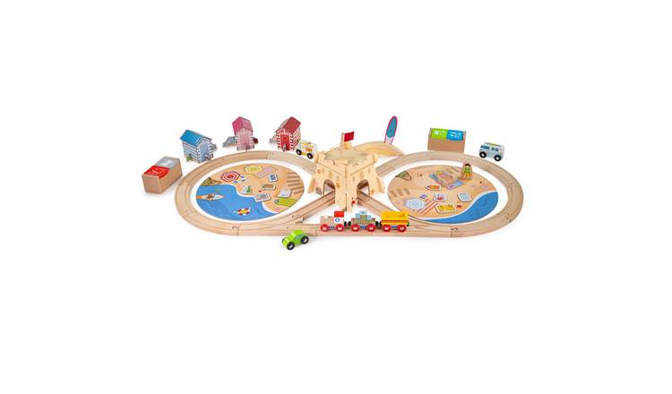 Bigjigs Rail Coastal Clean up Train Set 3 Years +