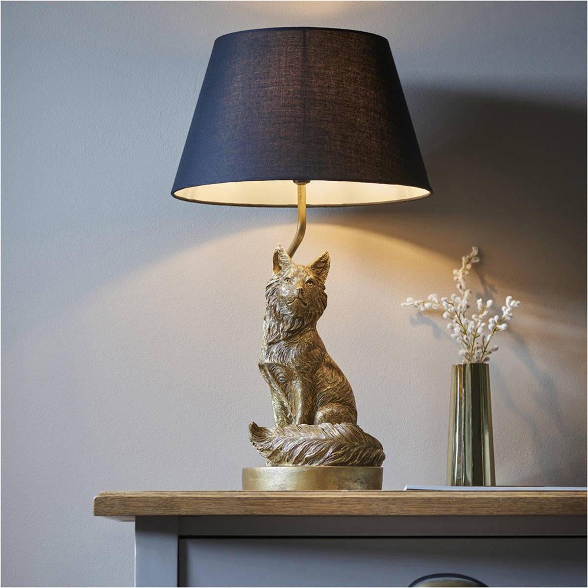 Loops Direct Pack of 2 Resin Table Lamp - Vintage Gold - Image 2
