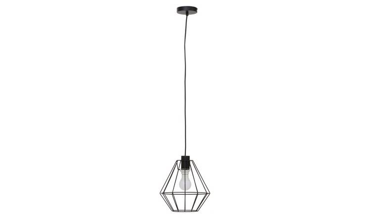 Orsina Wyra Cage Pendant Light - Black