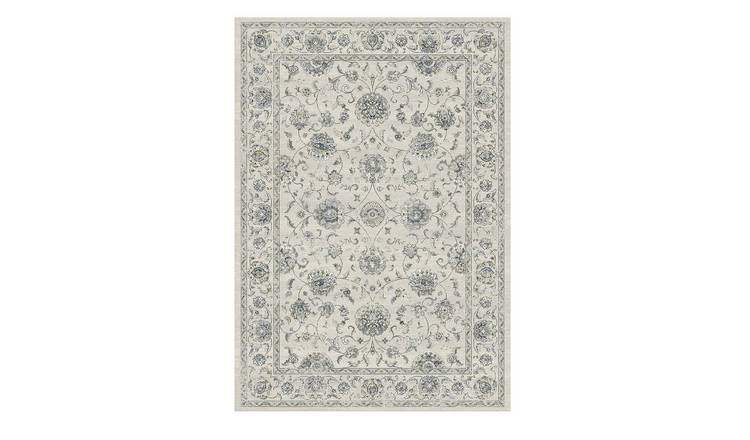 Mega Flooring Beige Traditional Bordered Rug - 133 x 195cm