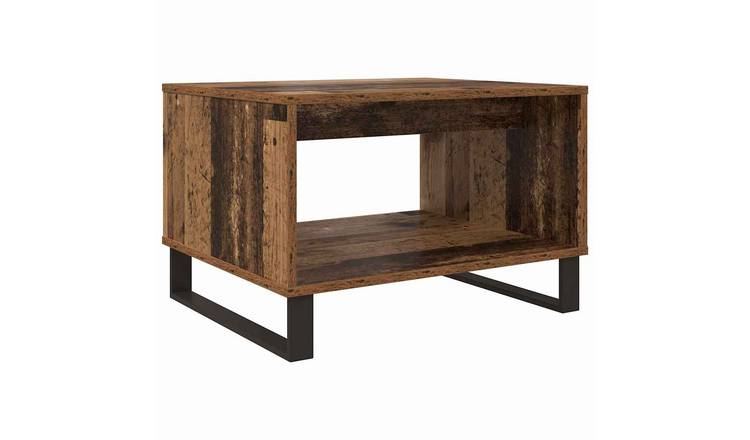 Walplus Storage Coffee Table - Dark Wood - 60 x 50 x 40 cm
