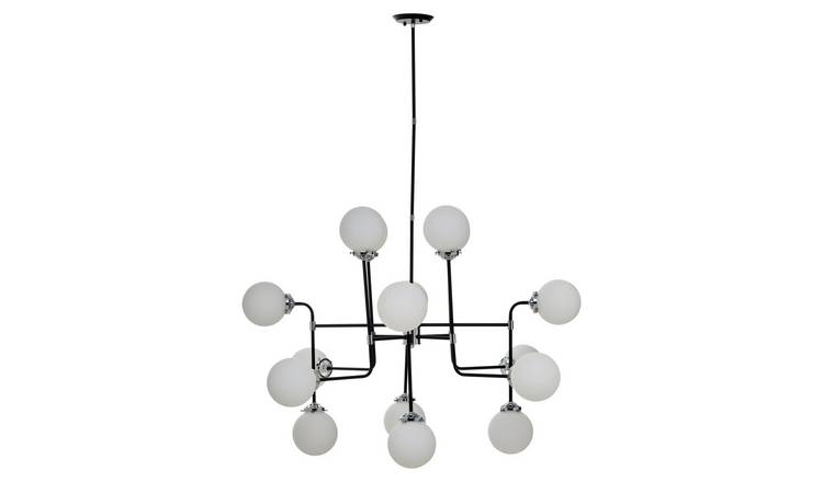 Orsina Abira Finish 16 Arm Pendant Light - Black