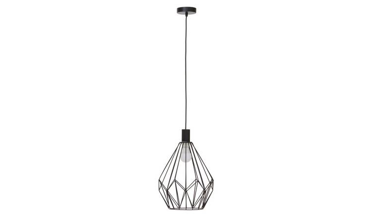 Orsina Wyra Finish Frame Pendant light - Black