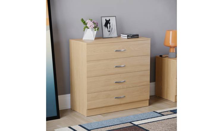 Vida Designs Riano 4 Drawer Chest - Pine