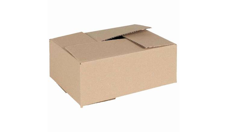 Walplus Pack of 50 Cardboard Folding Box - Natural - 25 x 17.5 x 10 cm