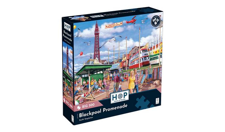 The House of Puzzles Blackpool Promenade BIG 500 Piece Jigsaw Puzzle