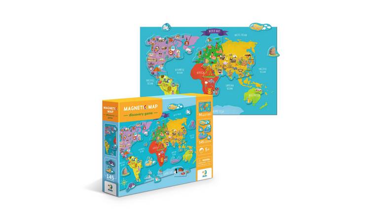 Dodo 145 Pieces Magnetic Map - Age 5+