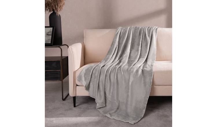 OHS Ultra Soft Blanket Throw 120 x 150cm - Slate