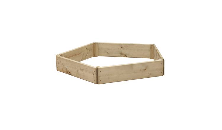 Greena Pentagonal Wooden Raised Bed 15 cm High, 60cm each side