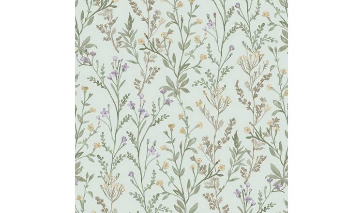 Grandeco Boutique Spring Leaf PVC-free Eco Wallpaper - Light Green