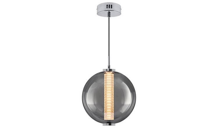 Energy Light Bulbs 9W LED Globe Glass Ceiling Pendant Light - Grey