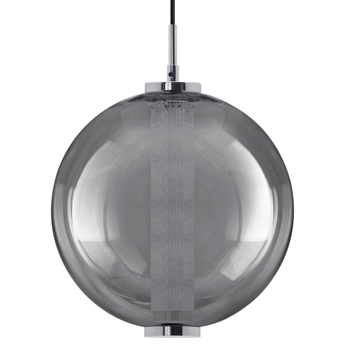 Energy Light Bulbs 9W LED Globe Glass Ceiling Pendant Light - Grey - Image 3