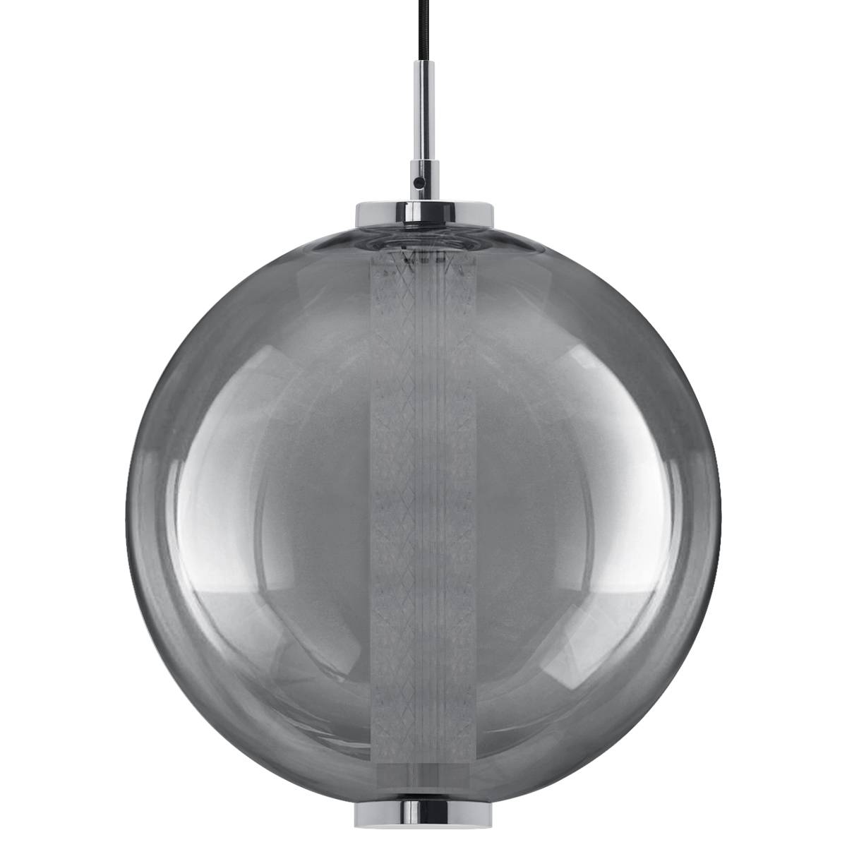 Energy Light Bulbs 9W LED Globe Glass Ceiling Pendant Light - Grey - Image 3