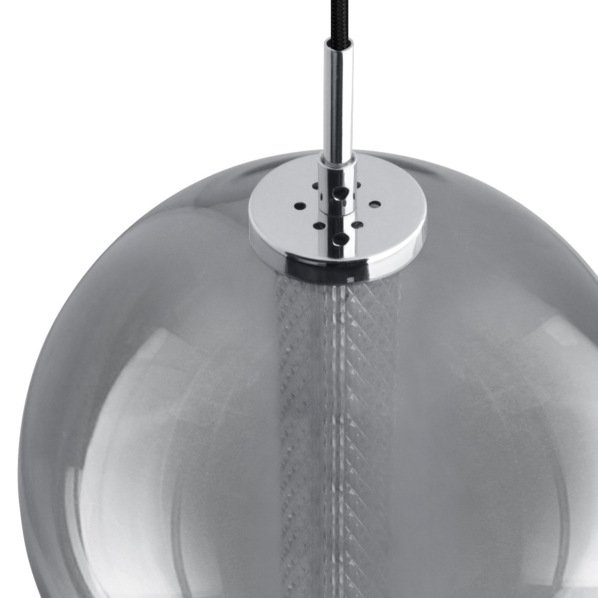 Energy Light Bulbs 9W LED Globe Glass Ceiling Pendant Light - Grey - Image 4
