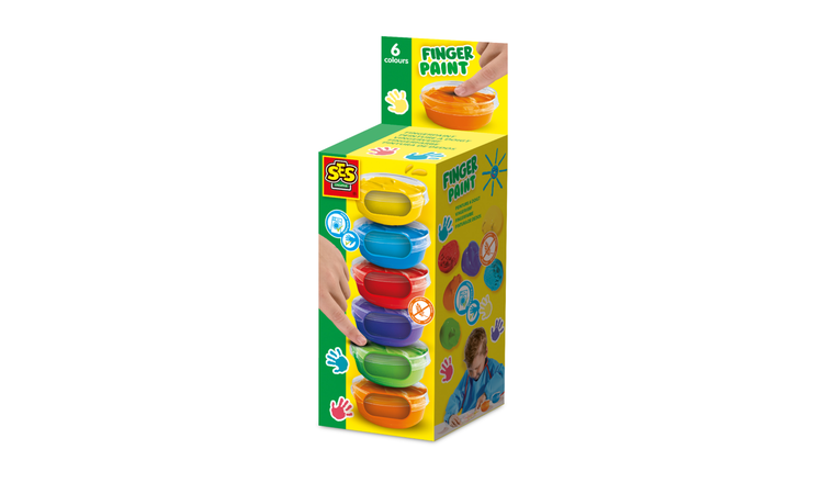 SES Creative Finger Paint 6 Piece Craft Set
