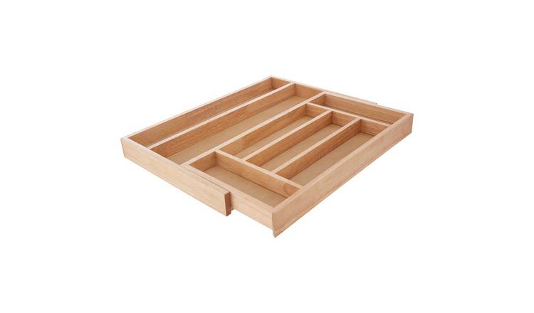 Orsina Bessan 7 Compartments Expandable Drawer Organiser - Natural