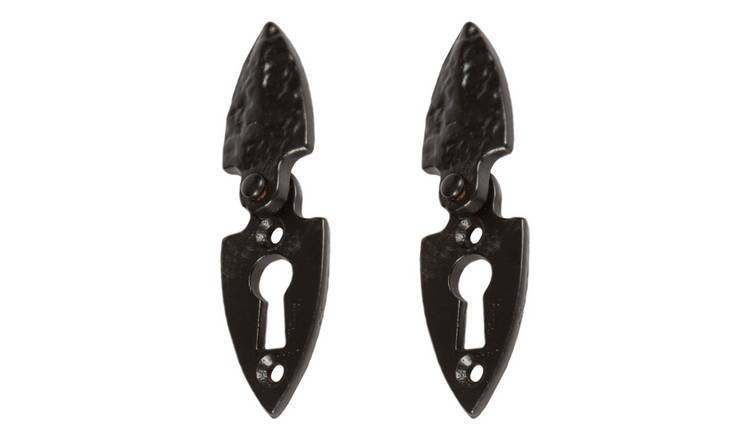 Hammer & Tongs Arrowhead Escutcheon Plate with Cover - Set of 2
