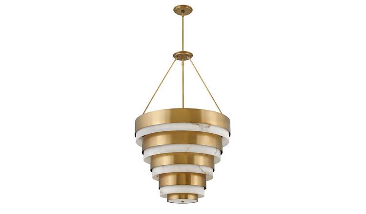 Elstead Hinkley 8 Arm Pendant Light - Heritage Brass