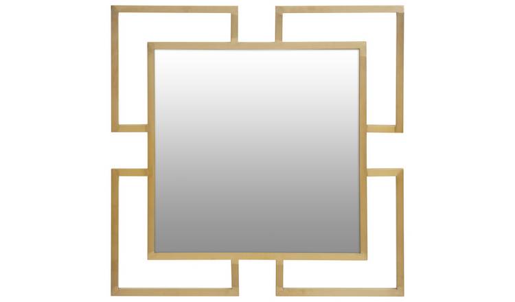 Orsina Allure Brushed Small Wall Mirror – Gold