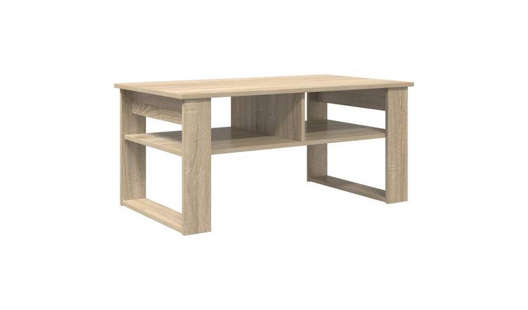 Walplus Engineered Wood Coffee Table - Sonoma Oak - 96 x 54 x 44 cm