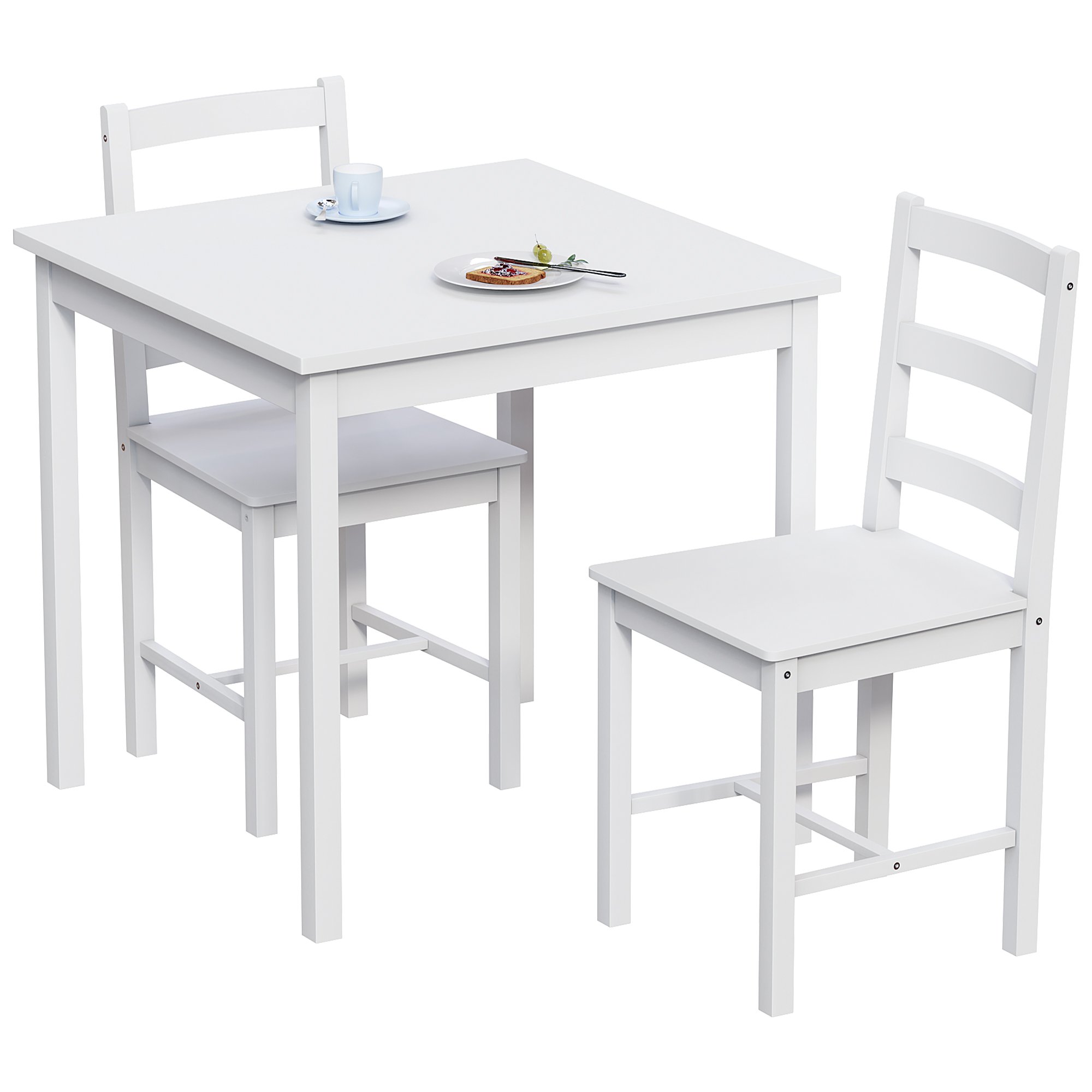 Vida Designs Yorkshire 2 Seater Dining Set - White - Image 7