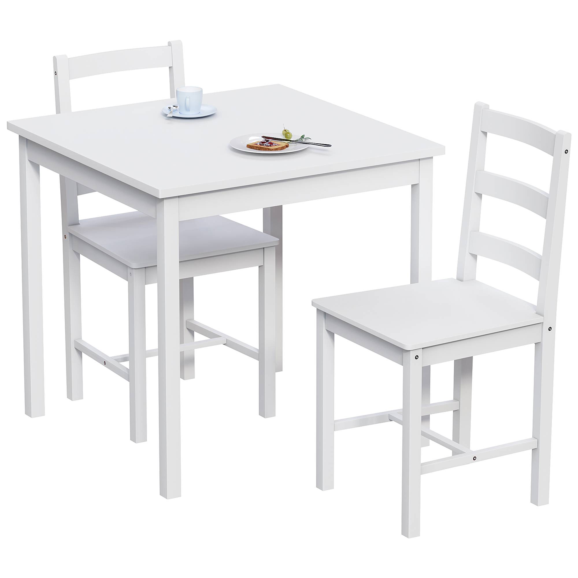 Vida Designs Yorkshire 2 Seater Dining Set - White - Image 7