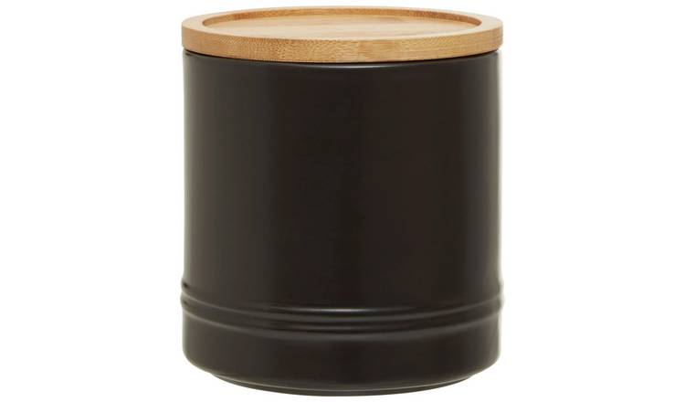 Orsina Fenwick Medium Stoneware Canister – Black