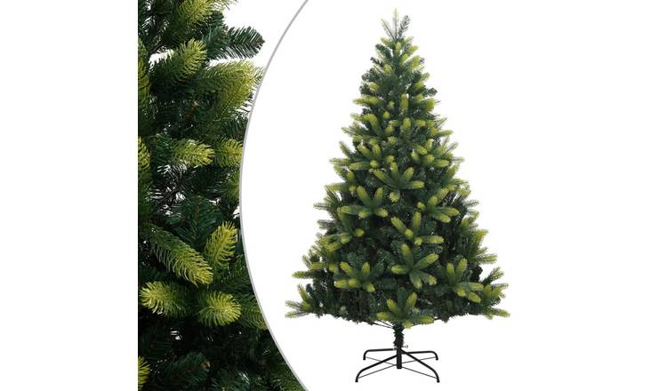Walplus 590 Branch Tips Hinged Artificial Christmas Tree - Green - 180 cm