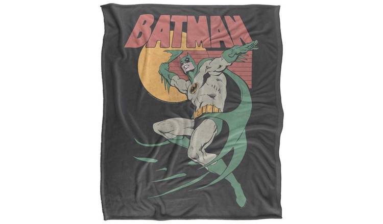 Batman 70's Vintage Poster Soft Touch Blanket - 147cm x 91cm