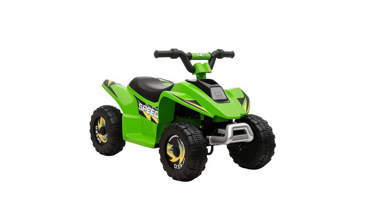 HOMCOM 6V 18 to 36 Months Forward and Reverse Ride on Quad Bike – Green