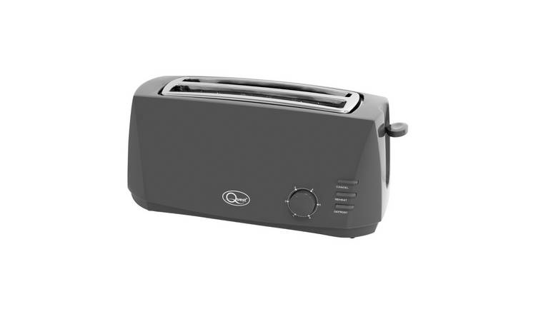 Quest 4 Slice Toaster - Grey