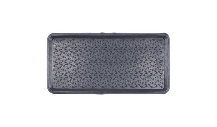 Nicola Spring Heavy Duty Rubber Boot Tray - Black