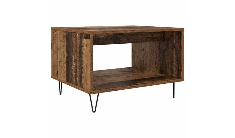 Walplus Engineered Wood Coffee Table - Dark Wood - 50 x 60 x 40 cm