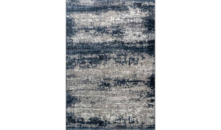 Mega Flooring Blue Modern Abstract Rug - 133 x 195cm