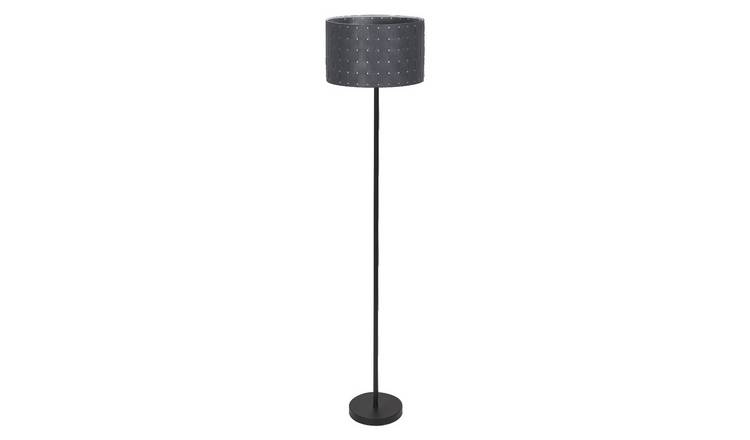 Osram Decor Felt Weaving E27 Modern Standing Floor Lamp - Dark Grey